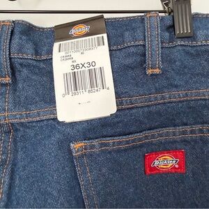 Dickies NWT Industrial Relaxed Fit Denim Jeans 36x30